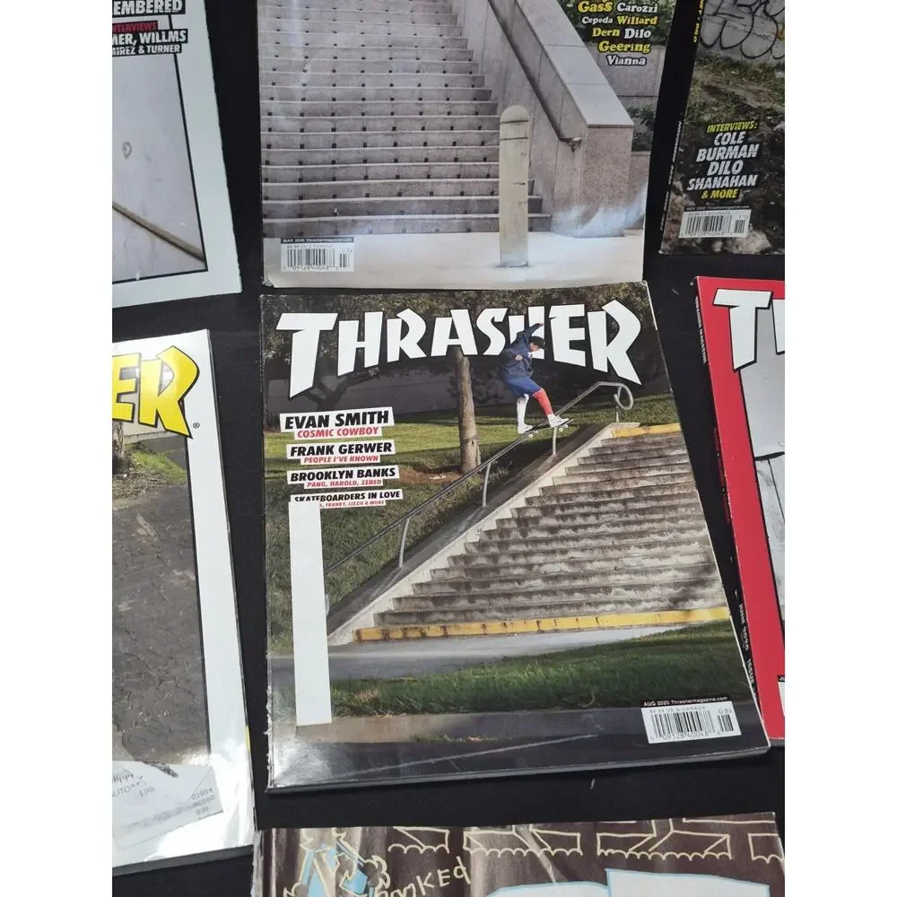 Thrasher Skateboarding Magazine Lot 7 2020 Vintage Magazines.. Skateboard